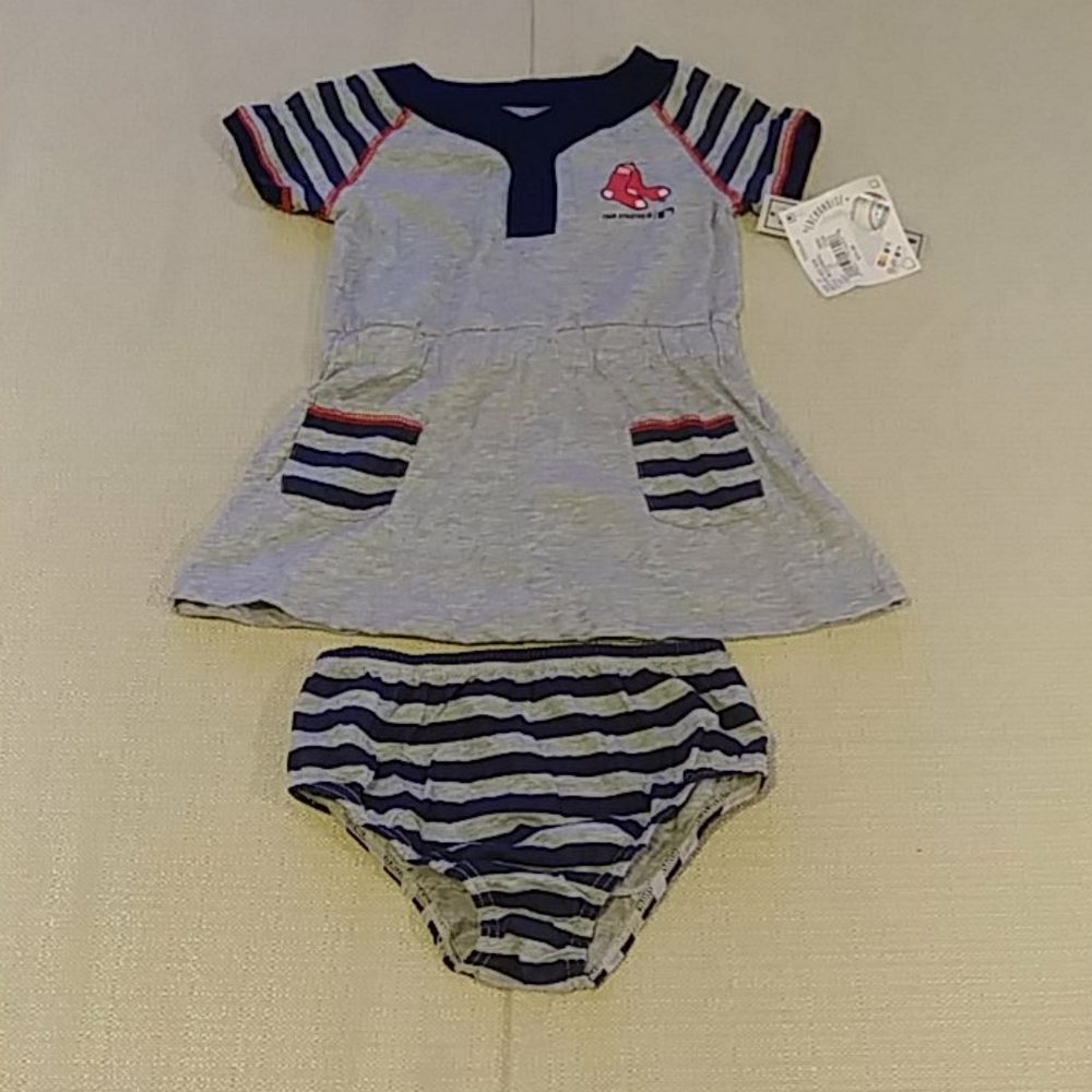 Boston Red Sox Girl's 2pc Dress Set